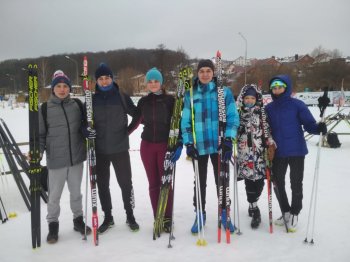 Первенство области по лыжным гонкам.