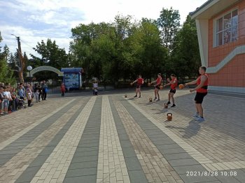 Показательные выступления ДЮСШ.