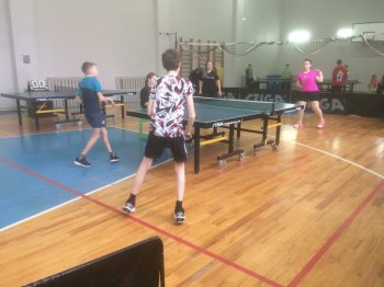 Первенство по настольному теннису.